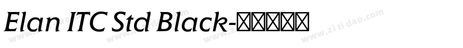 Elan ITC Std Black字体转换
